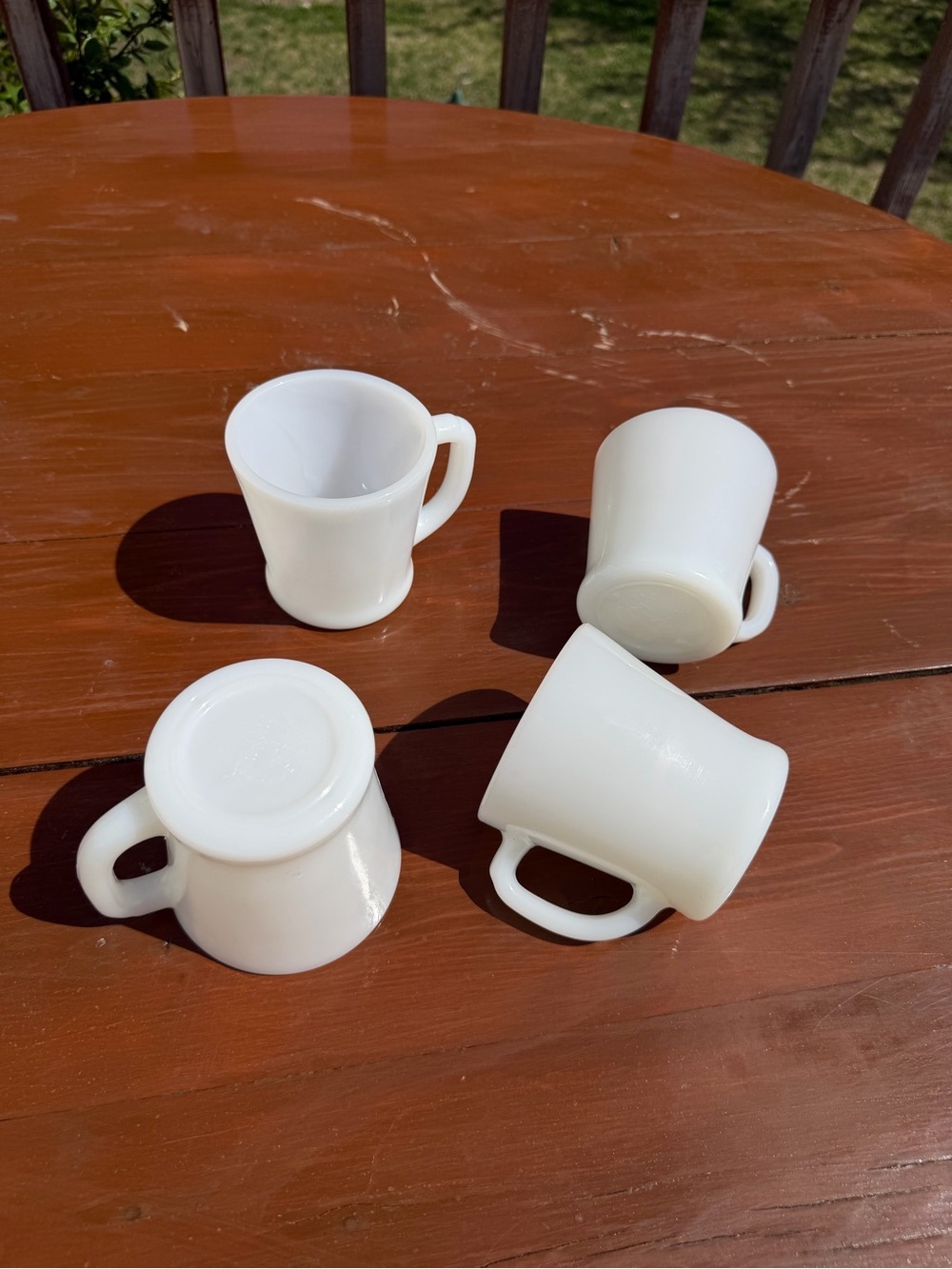 Fire King Milk Glass Mugs - Set of 4